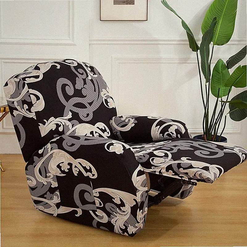Stretch Couch Chair Recliner Cover Anti-Slip Lazy Boy Elastic Slipcover Printed